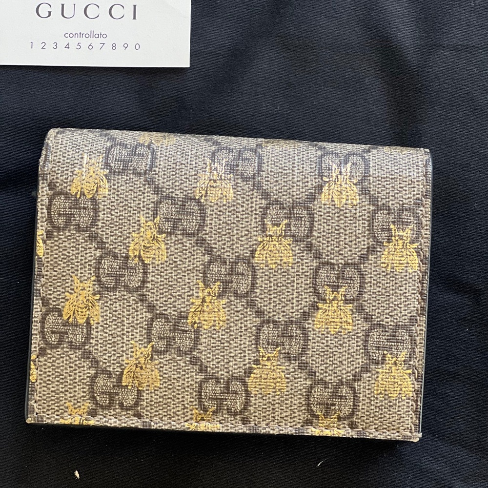 GUCCI Supreme Bee Compact Wallet